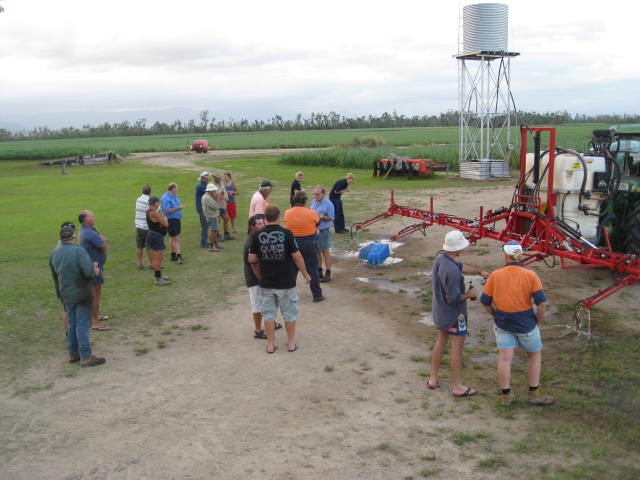 Cane industry field day about best practice herbicide management. Photo by Queensland Government.